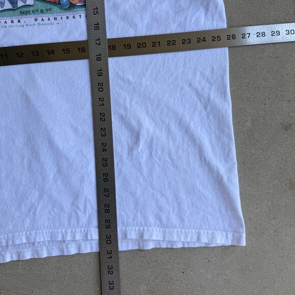 Vintage Washington Ocean Park Hot Rod 2008 Car Show ONP White Shirt Size 2XL - Picture 5 of 5